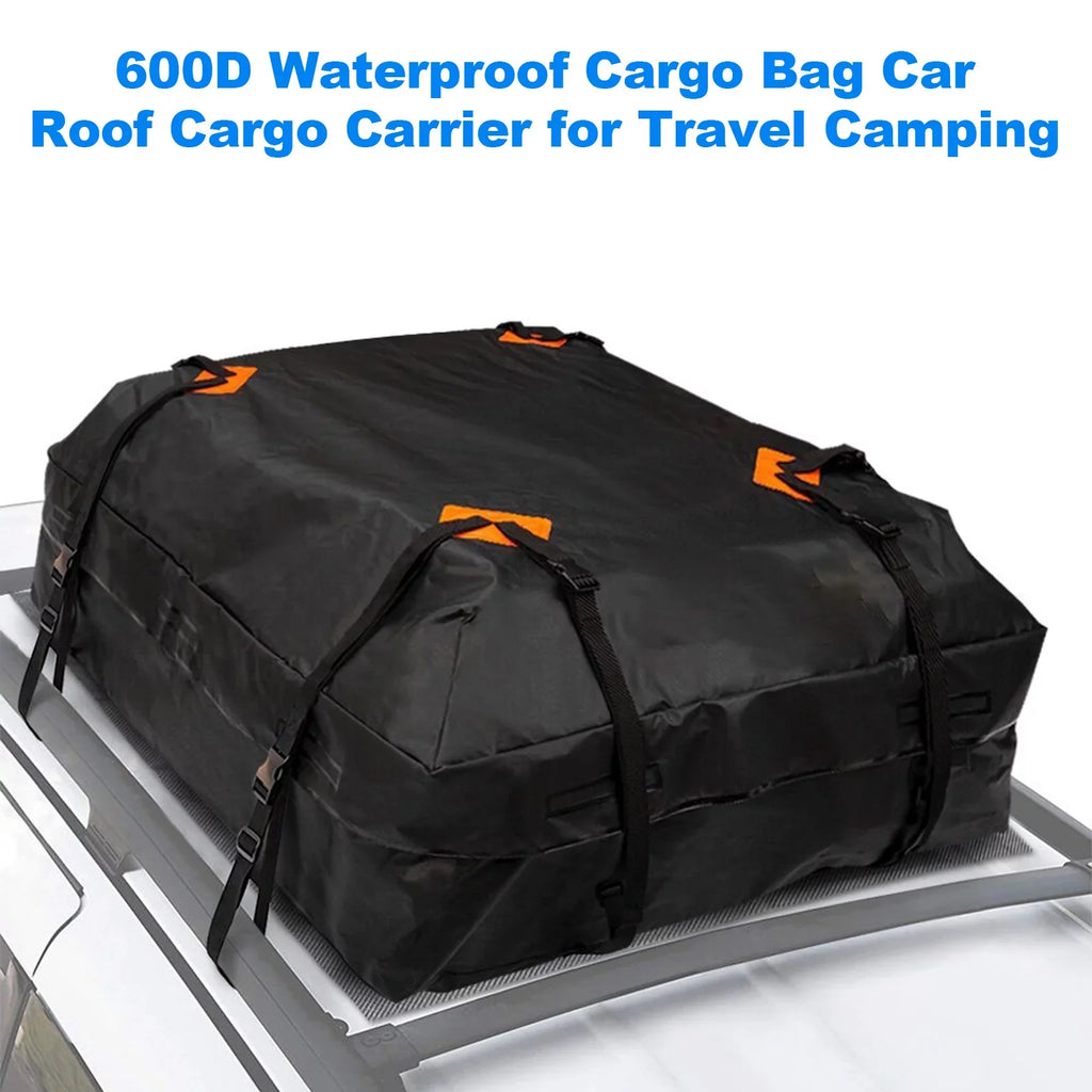 Roof Travel Bag Carrier Car Storage Camping Universal Cube for Waterproof Cargo Luggage Bag Htovila Cargo Bag 600D