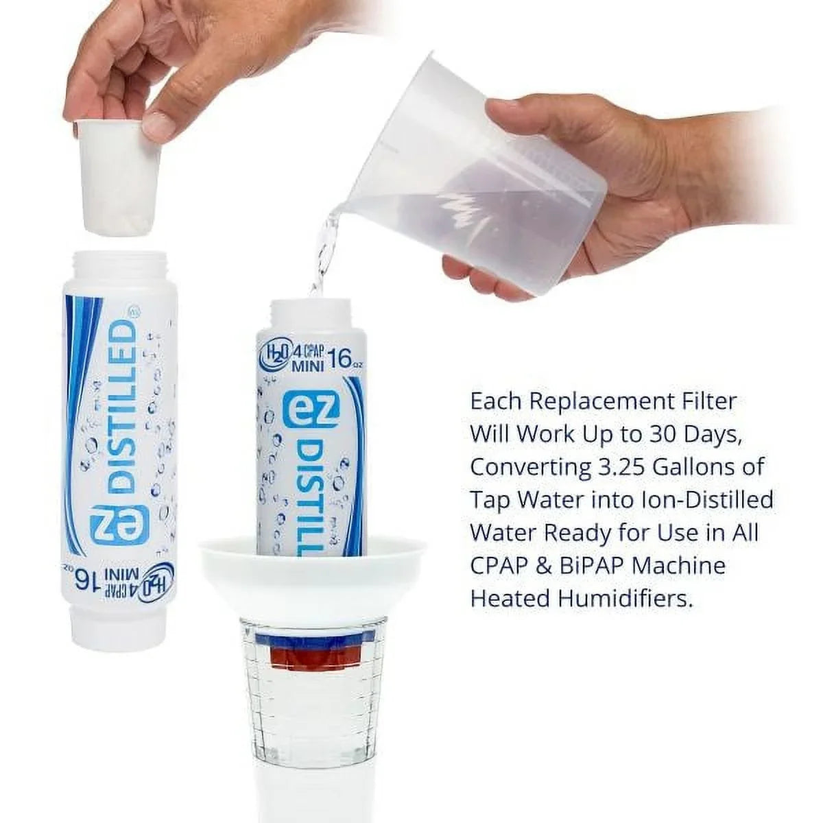 Instant CPAP- Filtrtion Ion System, EZF-100 Water EZ New Distilation Distiled