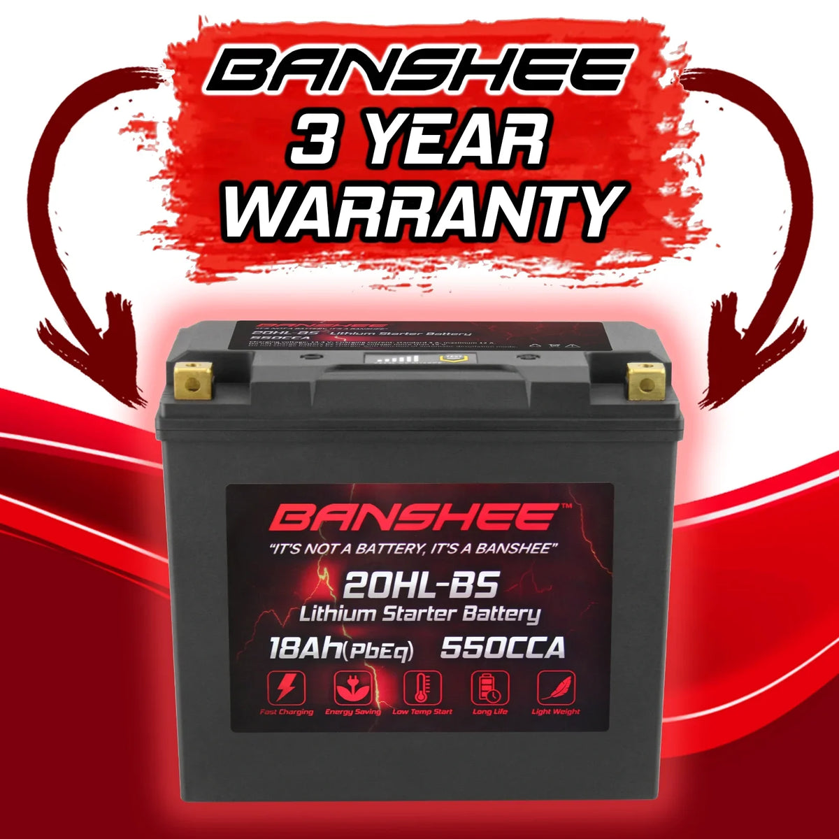 Yamaha 2005 2001 LiFePO4 with 20L-BS XA1200A Compatible to Banshee Motorsports WaveRunner Battery