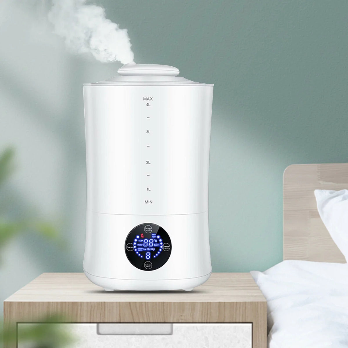 4L DIY Sodium Making Acid White Remote Hypochlorous W/ Humidifier Machine Water