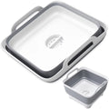 with Sink,Folding 2.4 Collapsible Tub,Washing Plug(Gray) Gal(9L) Laundry Basin Portable Imoment Dish Draining Tub