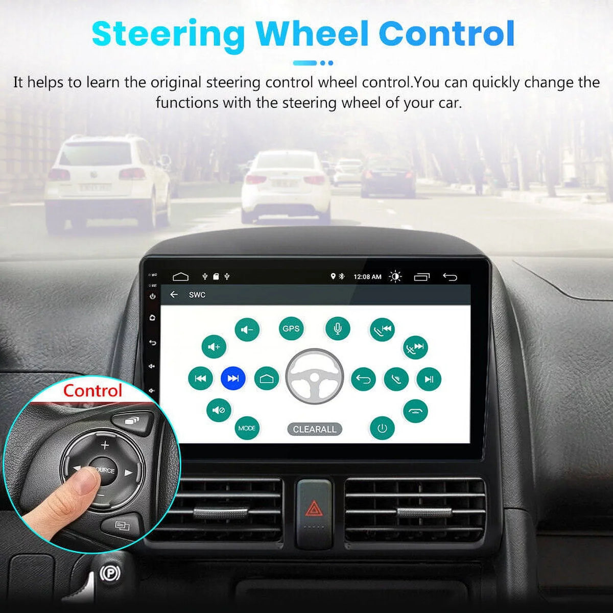 Wireless Navigator Honda AWESAFE 2001 Link CRV Touch 2006,2+32GB Auto Inch with 9 Car 2003 Bluetooth Mirror Carplay Radio 2005 Stereo GPS Radio Android WiFi 2002 FM 2004 Screen for