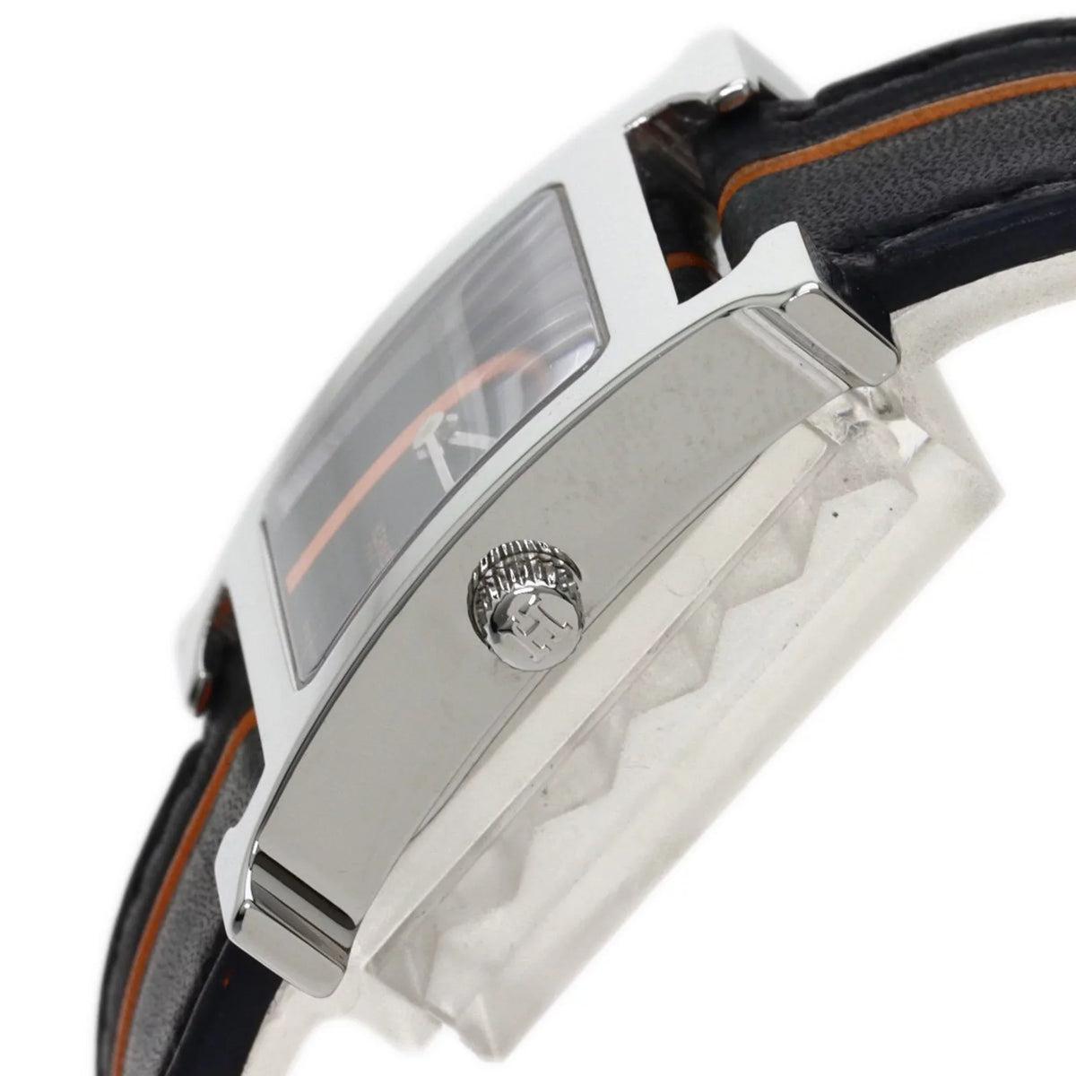 Wristwatch Stainless HH1.210 Hermes (Good) Watch Women's Pre-Owned Steel/Leather HERMES H