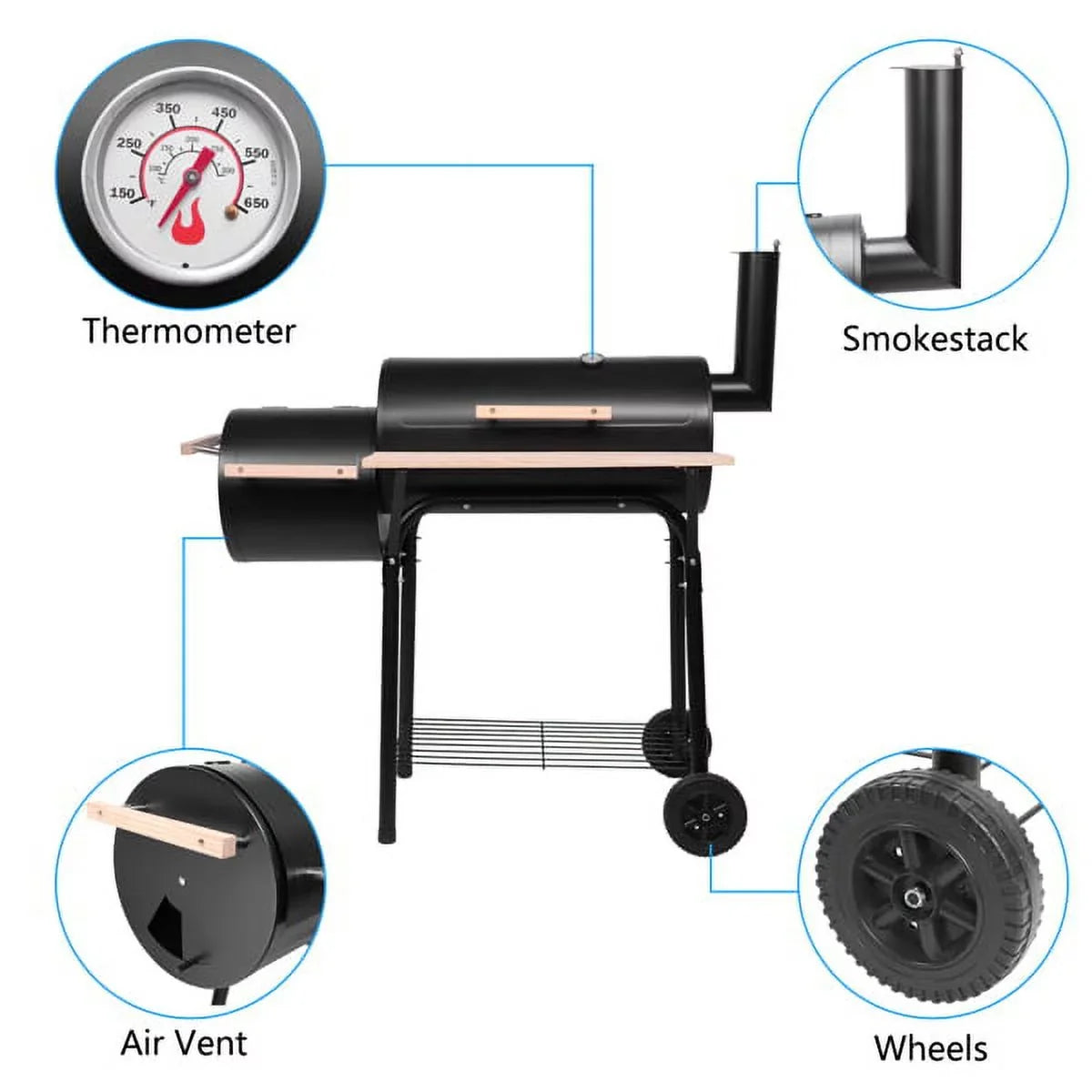 COOKER BACKYARD Mother's 45-INCH Sales ZOKOP SMOKER - Day