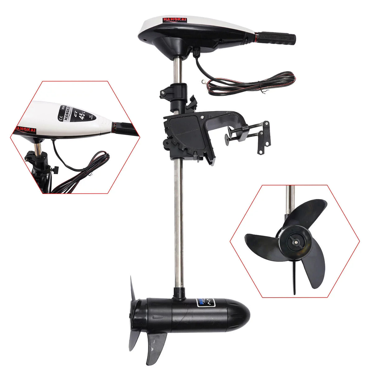 Engine 12V Fishing Trolling Boat Motor Motor Outboard Engine Kayak Electric