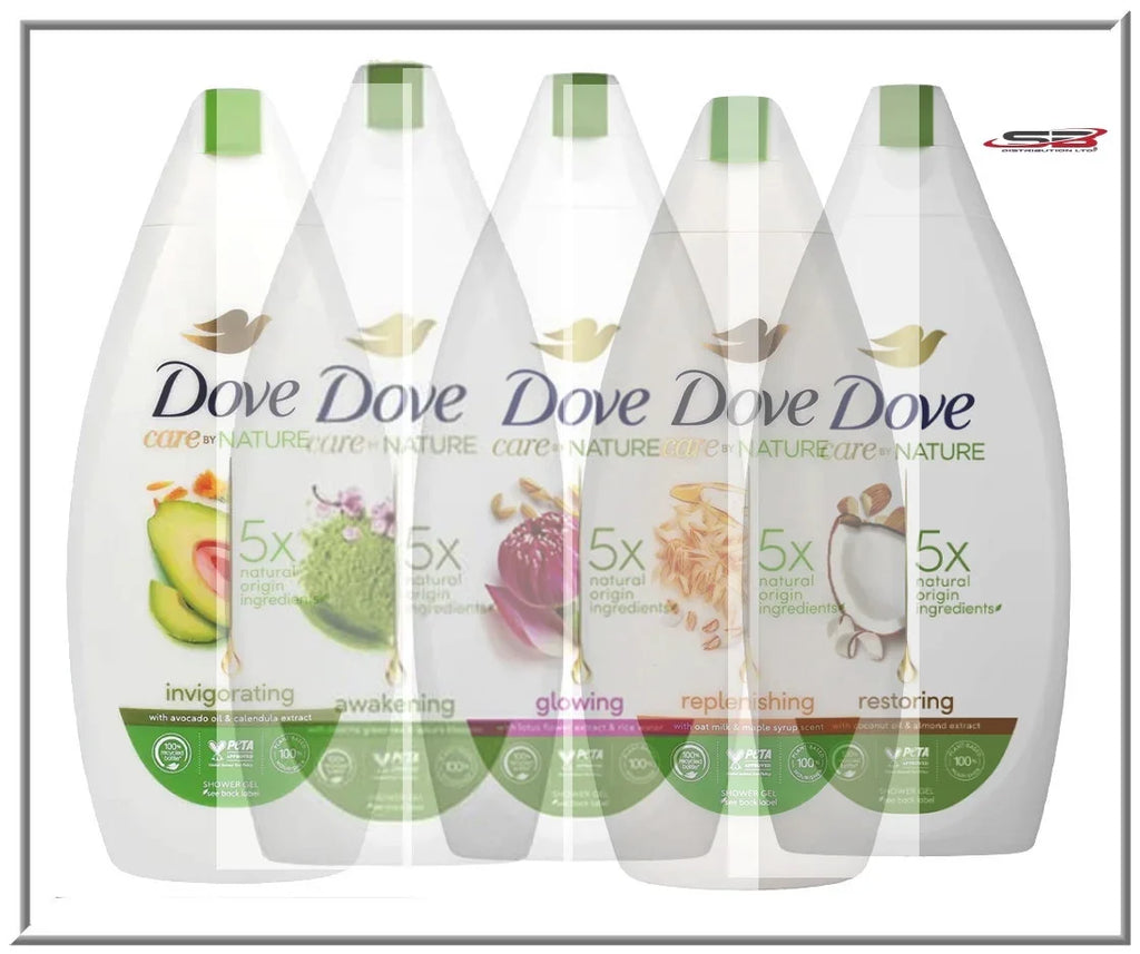 BODY 400ML/13.5 DOVE REP GLO OZ SCENTS RES" ASSORT "INV 5 AWA (5PK) WASH EACH