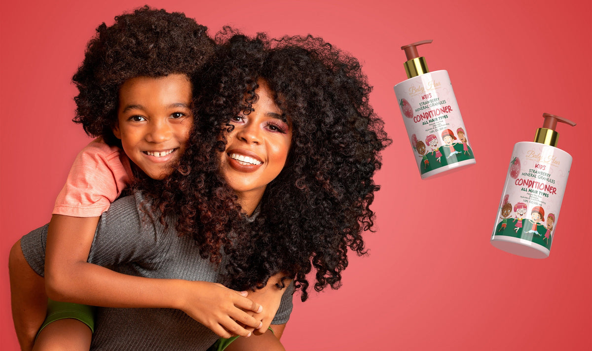 Hair Care Set - Tear-Free Sensation Strawberry Shampoo, Hair Gentle, HAIR Conditioner, Kids: and for and Vegan, Kids BABY Mask