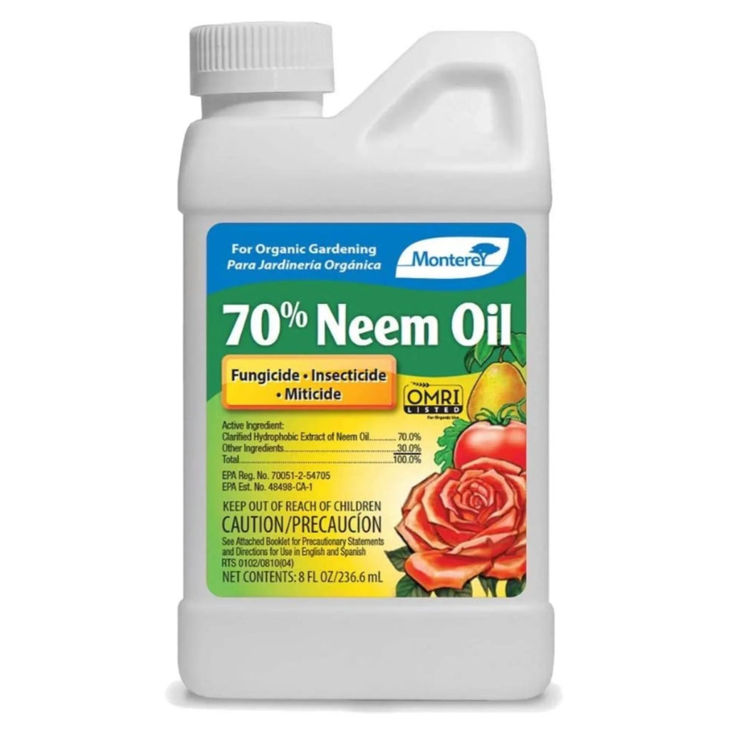 Concentrate, Neem Monterey 70% 8oz Oil
