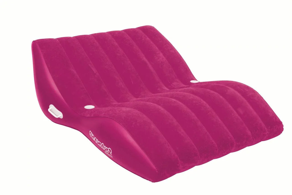 SUEDE Zero Gravity Double Raspberry Lounge, COOL COMFORT SUN