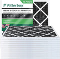 Carbon 12x12x1 HVAC Filters 8 with MERV Air Filterbuy Eliminator (12-Pack) Furnace Odor Pleated AC Activated