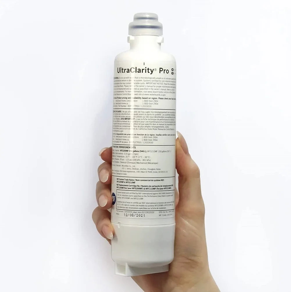 BORPLFTR50 3 compatibility Pcs Filter,High Pro Refrigerator Clarity Bosch Ultra Water