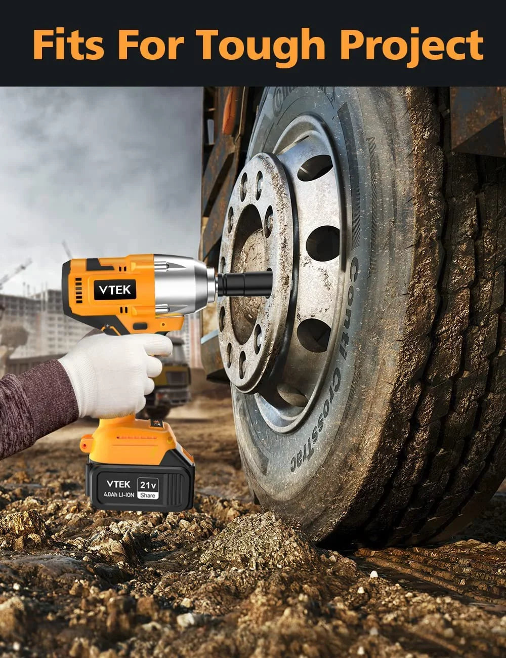 Wrench,Max Impact 1/2 MORI Gun 515 Cordless Inch Impact Torque Wrench 700N.m ft-lbs for Brushless Car Impact Tiers
