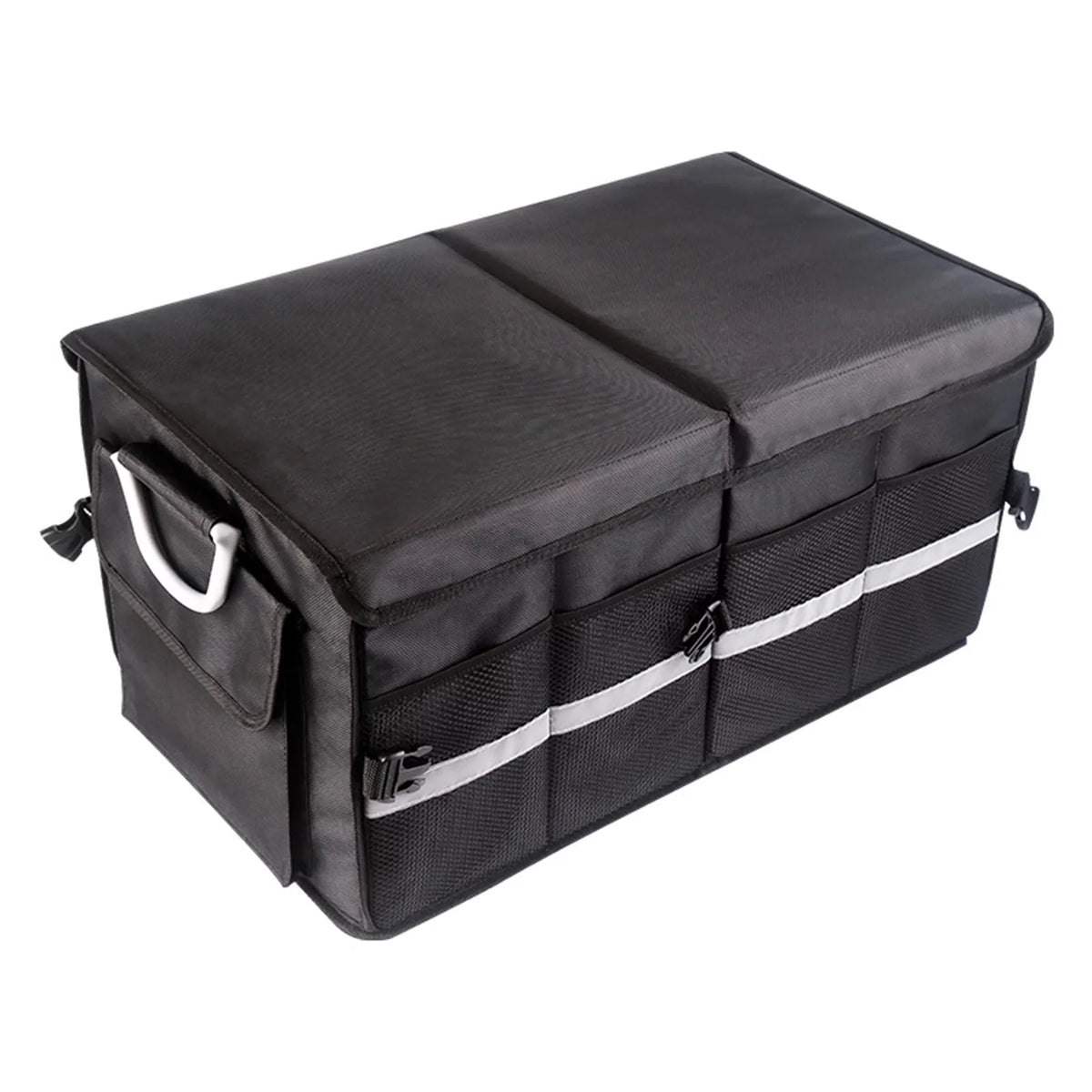 Folding Cloth Oxford Organizer Box Car OWSOO Storage Reflective Storage with Car Strip 55L Organizer Car Automotive Trunk Cargo Box Trunk