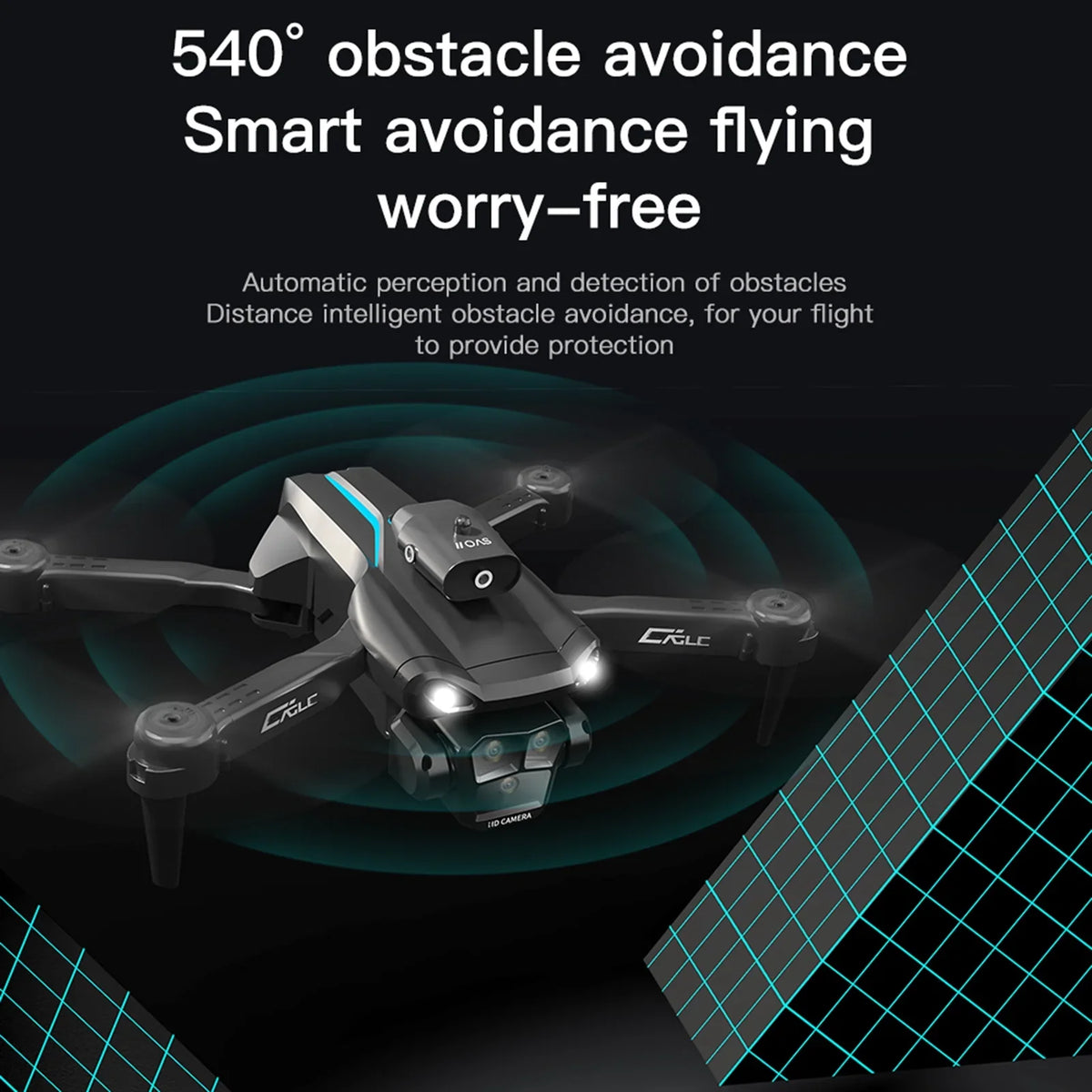Battery Bag 5GWiFi Trajectory Front Follow 3 Flight Camera Bottom Camera 4K 2 Package Avoidance Control Gesture with Flight 3 Photography Storage Obstacle Meterk Camera Remote FPV