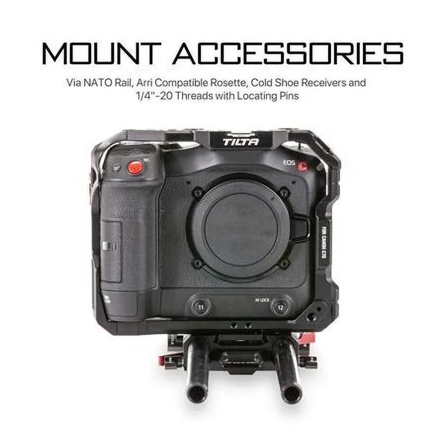 C70, for Tiltaing Canon Black Lightweight Camera Cage Kit