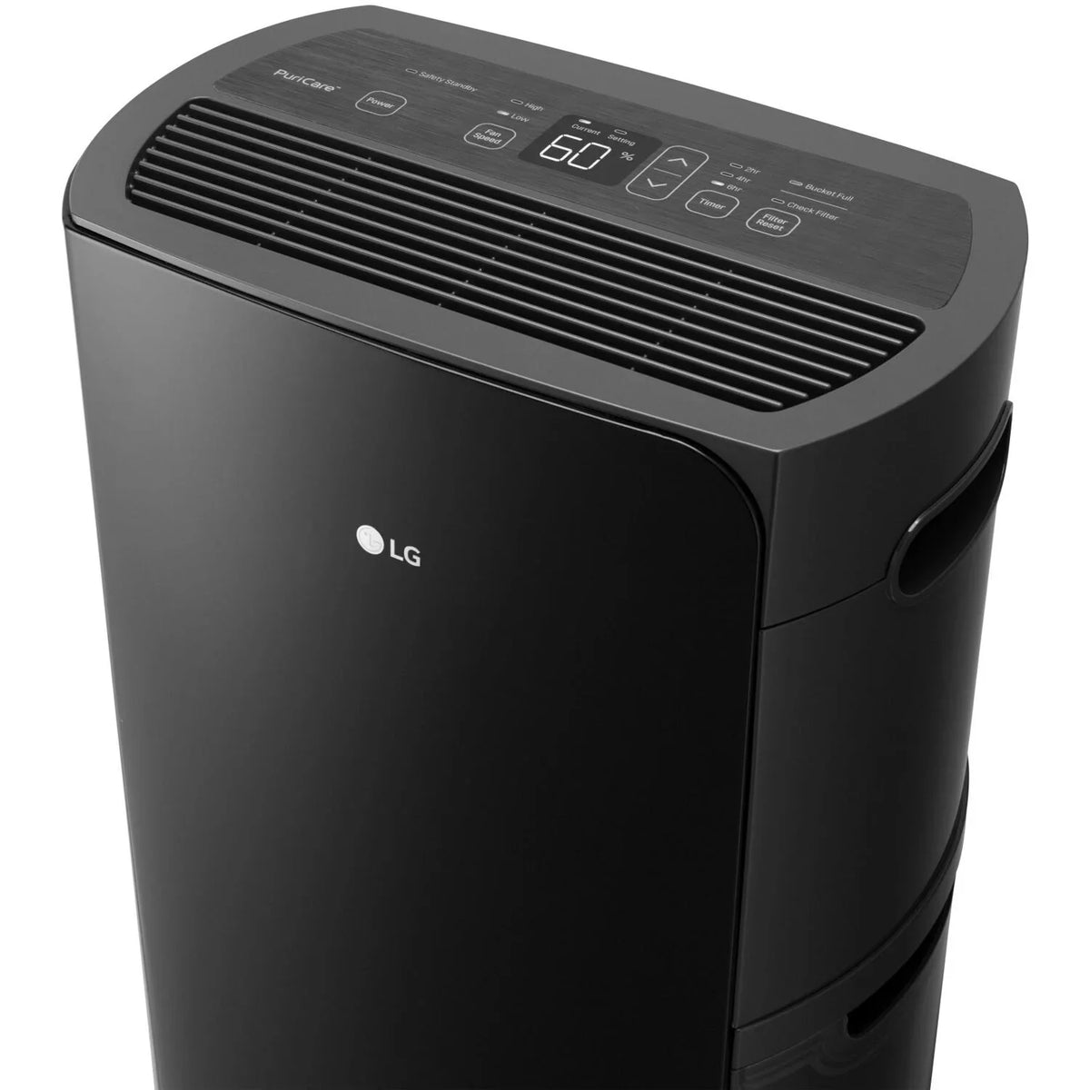 (Refurbished) 2019 Black, in PuriCare Restored LG Star Dehumidifier 50-Pint Energy