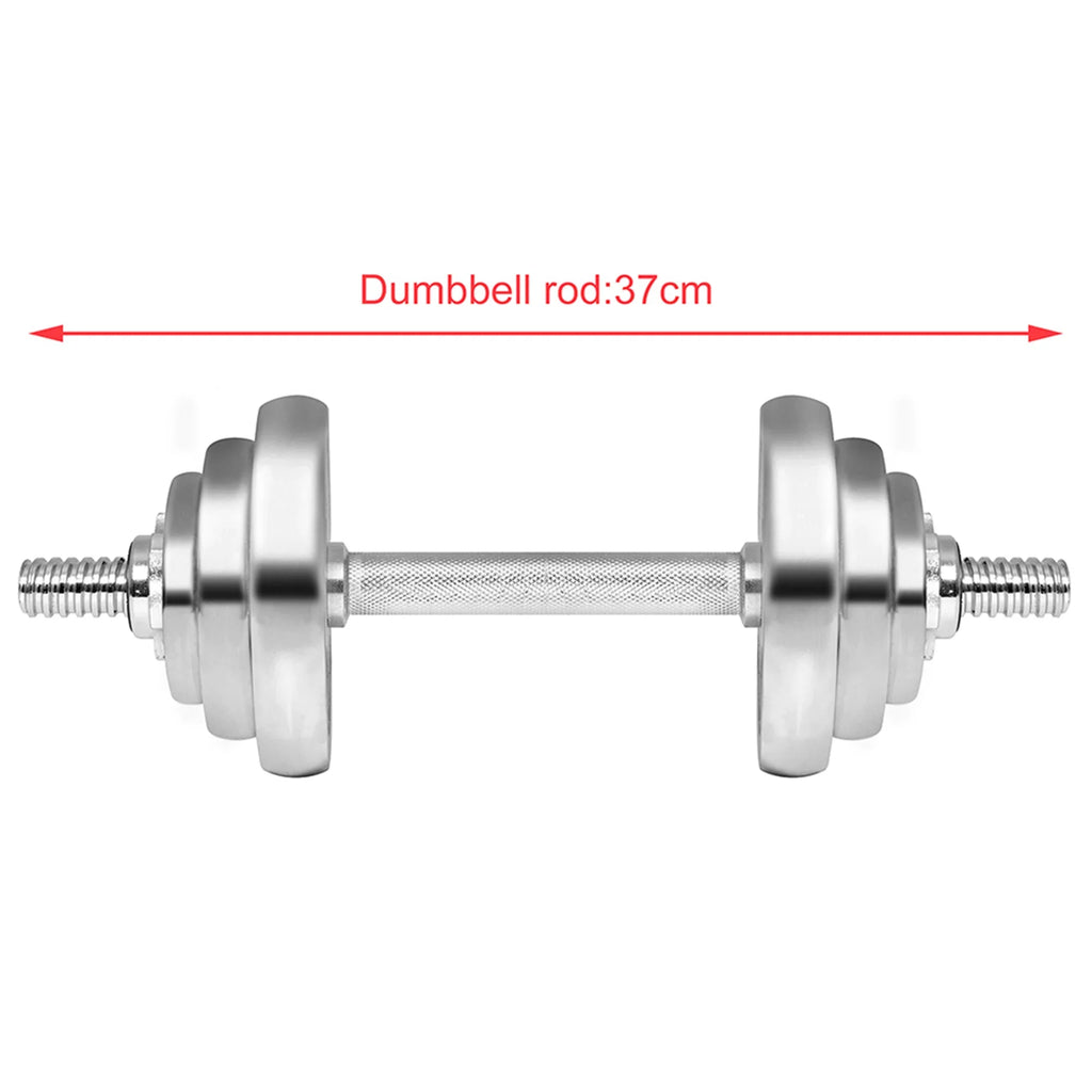 for Fitness Barbells SAYFUT Dumbbell Exercise, Set Dumbbells Weight Adjustable Detachable Gym Household Silver 66LB