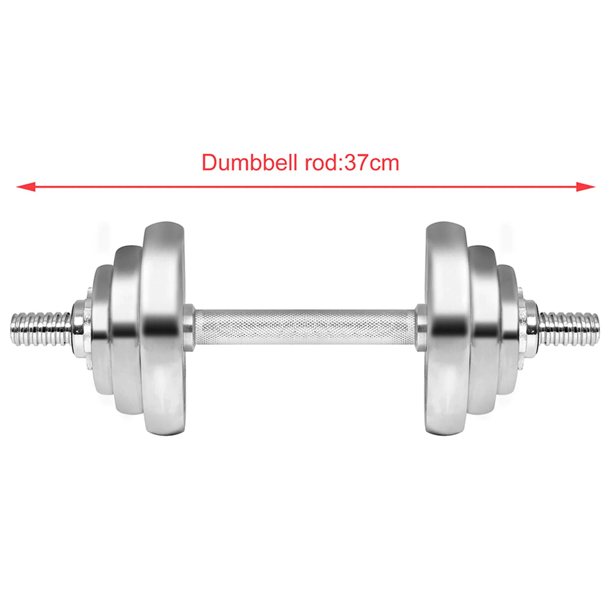 for Fitness Barbells SAYFUT Dumbbell Exercise, Set Dumbbells Weight Adjustable Detachable Gym Household Silver 66LB