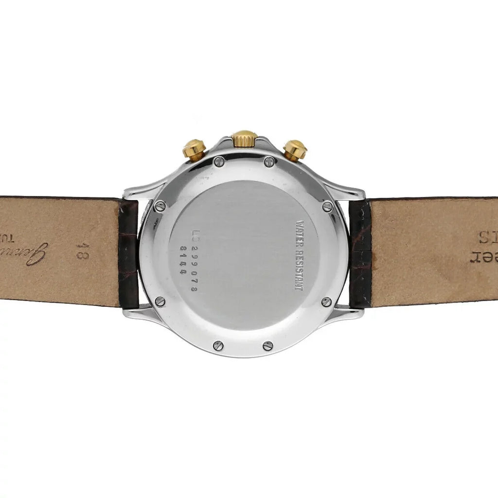 Men's Watch Gold/Steel Quartz W/B Chronograph Chopard Classic 18K Two 8144 Tone