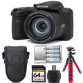 PIXPRO Battery Kodak Case + Digital Camera (Black) Kit AZ405 -64GB + Extra +Tripod