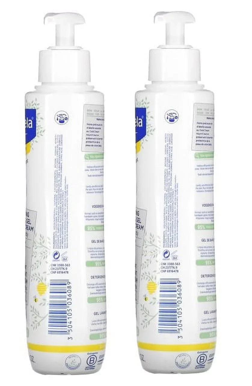 10.14 Gel For 2-pack Cream & Cleansing Hair Body Cold oz, Dry Skin with - Baby Nourishing Mustela