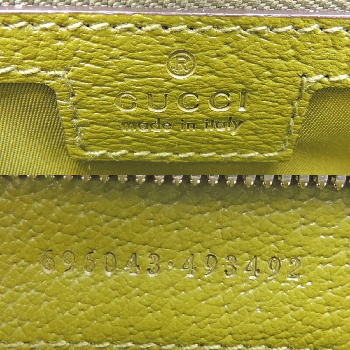 Only) Off The Forest Recycled Lining Grid Gucci Bag GG Tote (Day Green 696043 Medium Nylon (Good) Pre-Owned Ladies