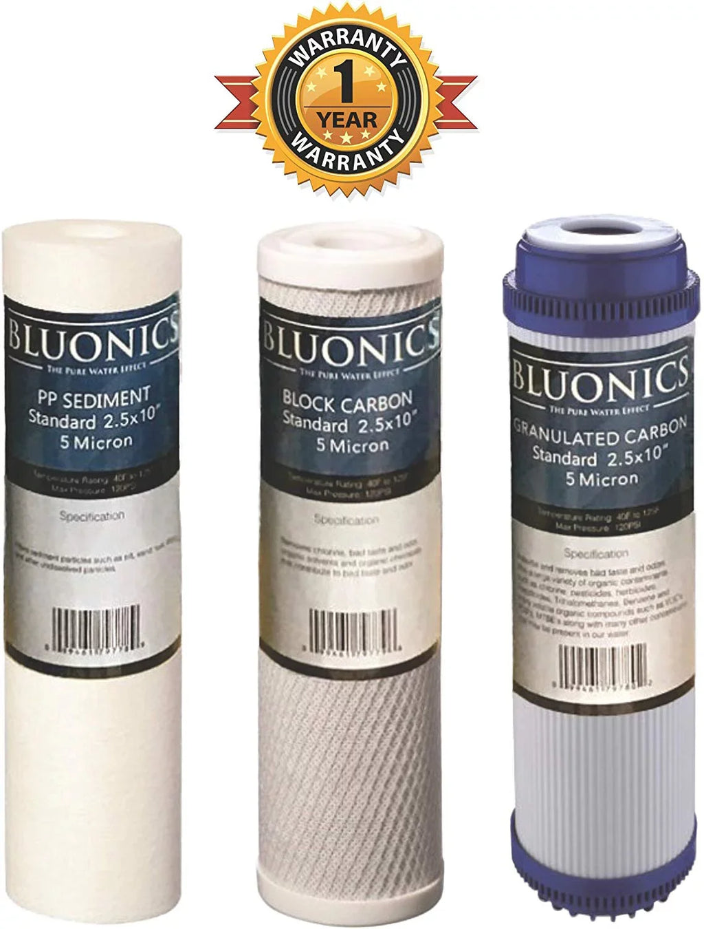 Filter 50 5 Replacement Cartridges Osmosis Set Reverse GPD w/ pcs RO Membrane