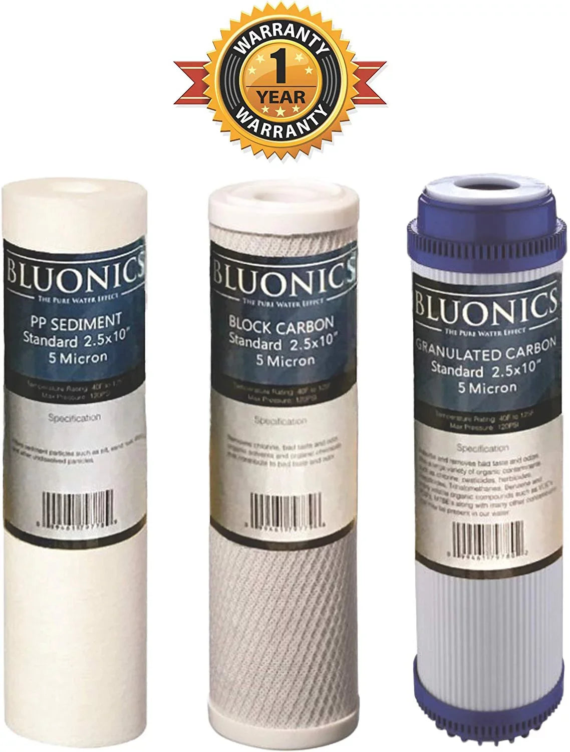 Filter 50 5 Replacement Cartridges Osmosis Set Reverse GPD w/ pcs RO Membrane