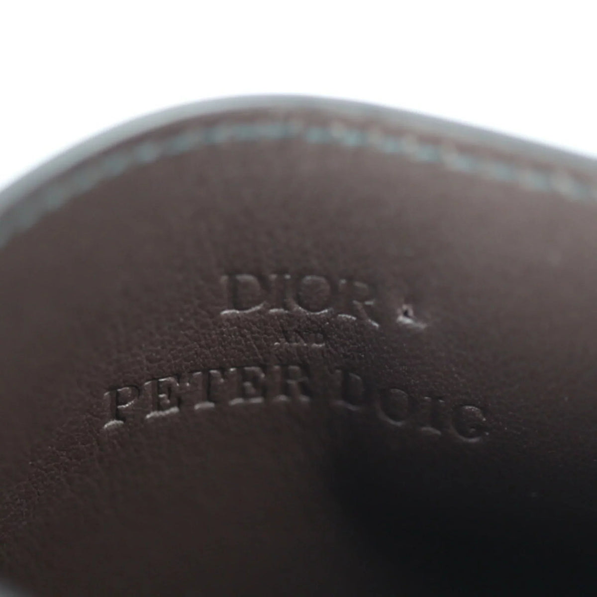 Marron Case Camouflage Calf New) Brown 2ESCH135UCN Leather Card Pre-Owned Christian Dior Multicolor Business Holder Dior Series Pattern (Like