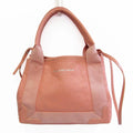 390346 Cabas Canvas,Leather (Good) Pink XS Light Handbag,Shoulder Pre-Owned Bag Women's Balenciaga Navy