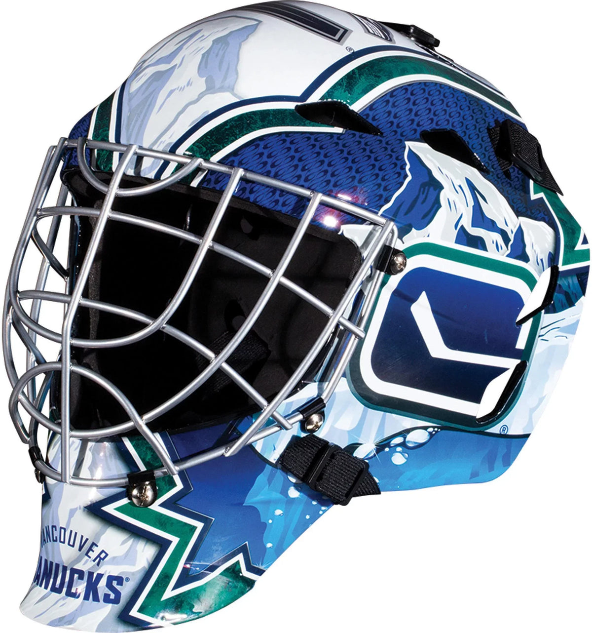 Full-Size Replica Sports Canucks Mask Goalie Unsigned Vancouver Franklin