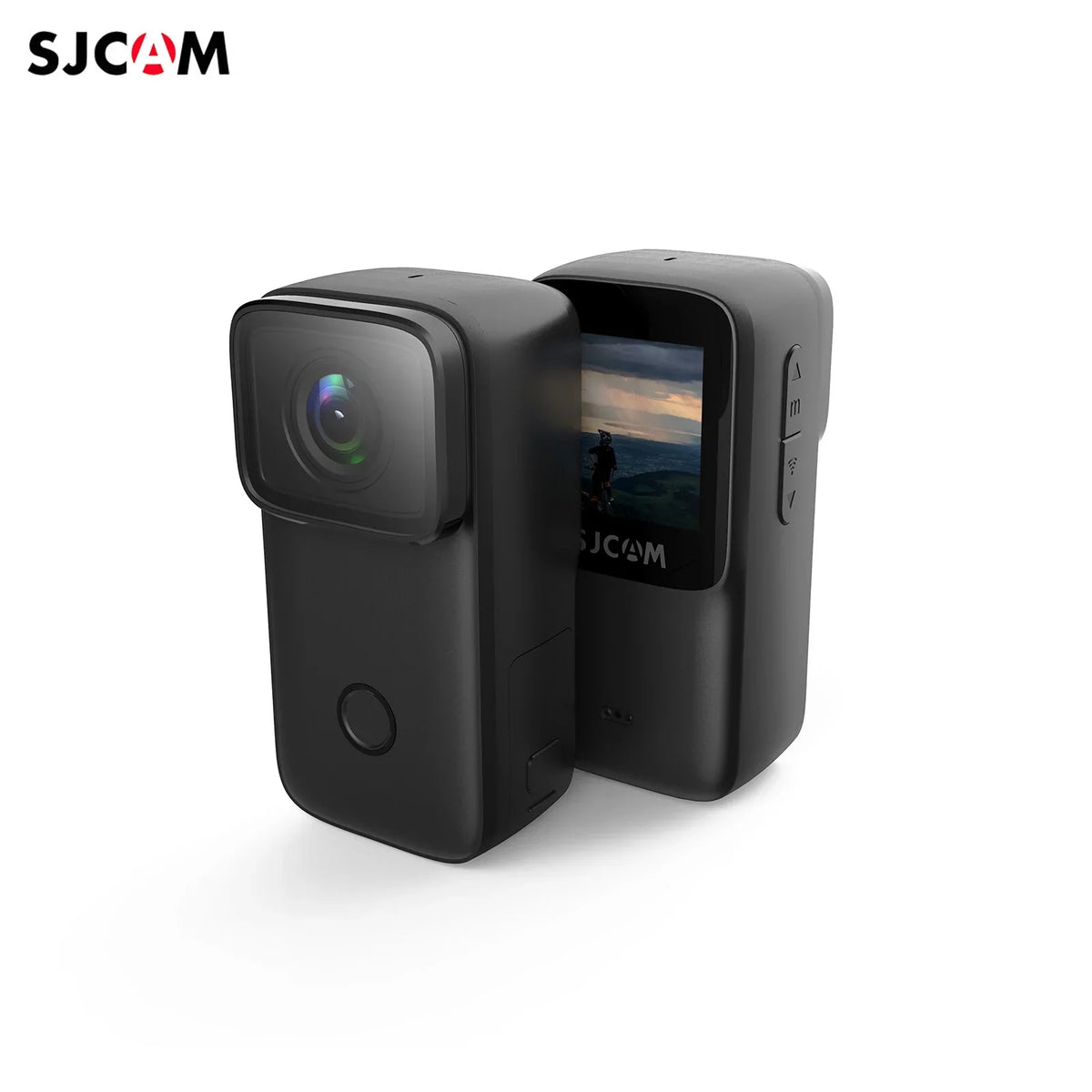 WiFi Vision with Action Rechargeable 4K Built-in IPS Face 1.28 Body Supports Battery Night Inch Anti-Shake 5M Recognition 6-Axis C200 Waterproof Camera Screen Mini SJCAM