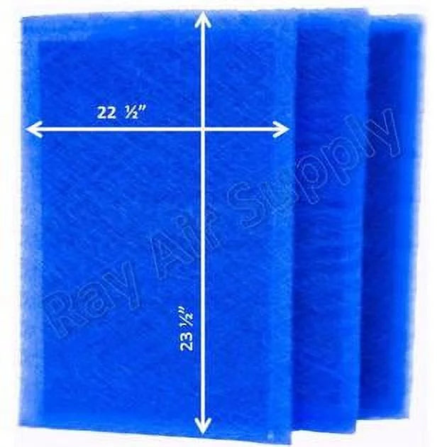 Replacement MicroPower Guard SUPPLY RAYAIR BLUE (3 25x25 Pack) Pads with Cleaner Air Compatible Filter