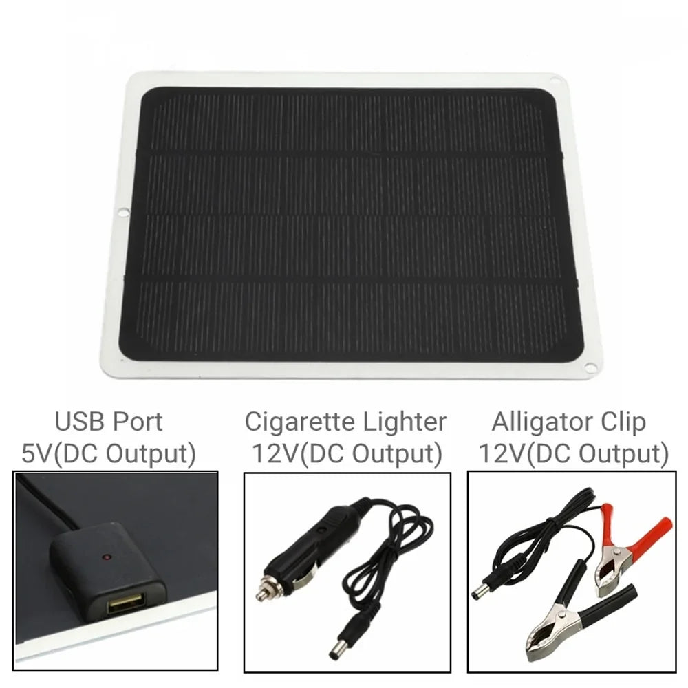 Panel Tool Camping Hiking Solar Aibecy for - Charging Monocrystalline 20W Silicon Portable