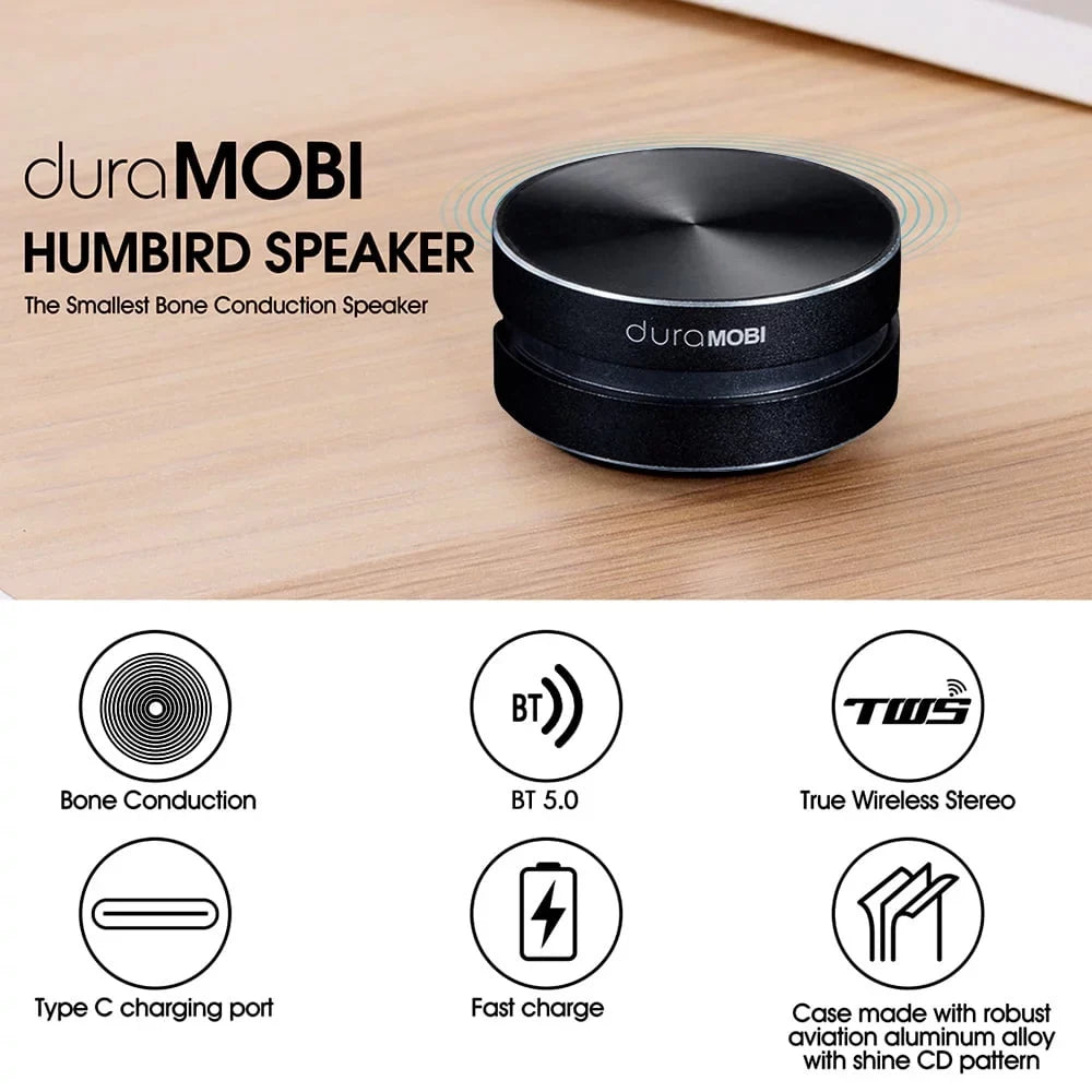 Stereo 1 Sound Bone Speaker Mic dura Portable Speakers Loud Pack Wirelessly Conduction BT Sound Mini Red MOBI Built-in Box