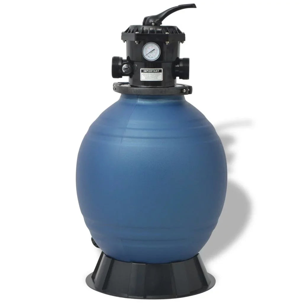 18 Sand Filter Position Valve Blue 6 with Pool inch