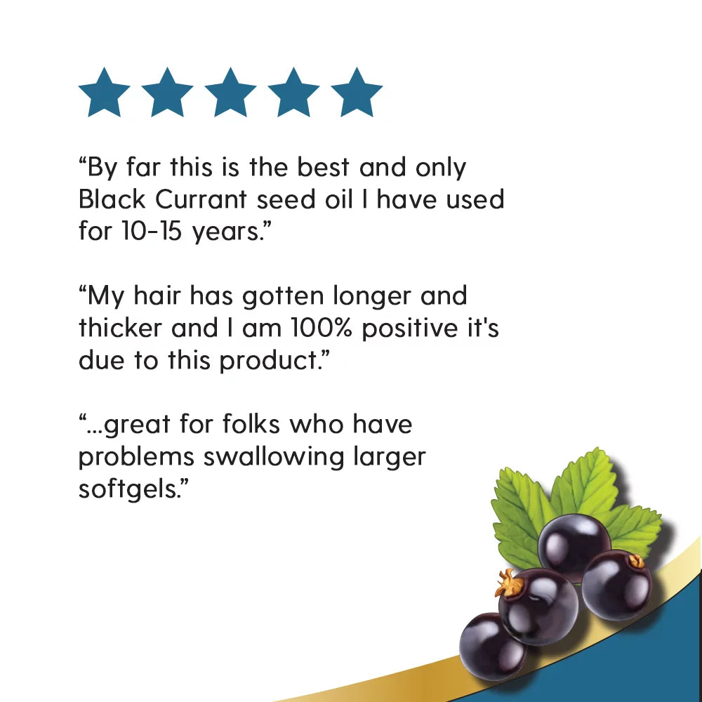 mg Black 3-6 Skin, Joint for Nature's Hair, 90ct With Currant | Heart Omega Minis Oil and | Life 500 Health