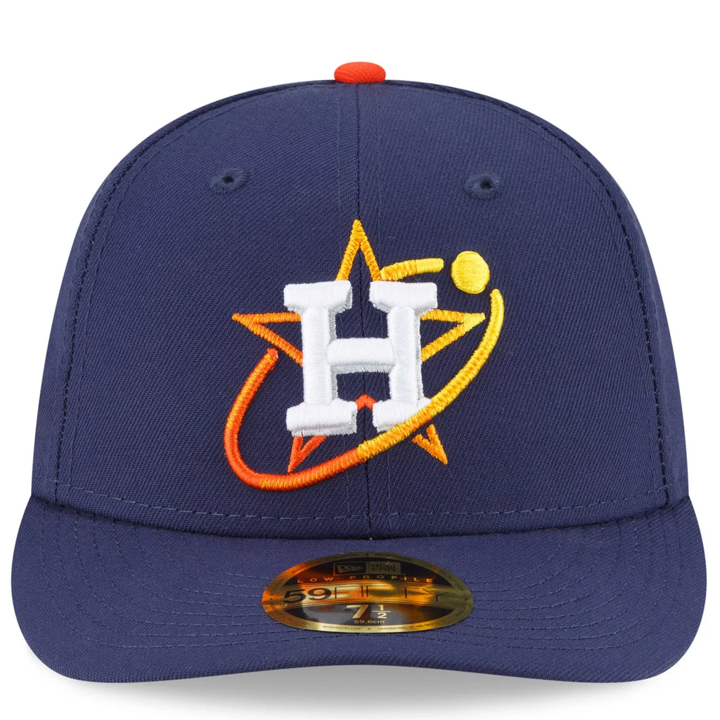 Connect New Profile Fitted Houston Low 2022 Navy 59FIFTY Hat Astros City Era Men's