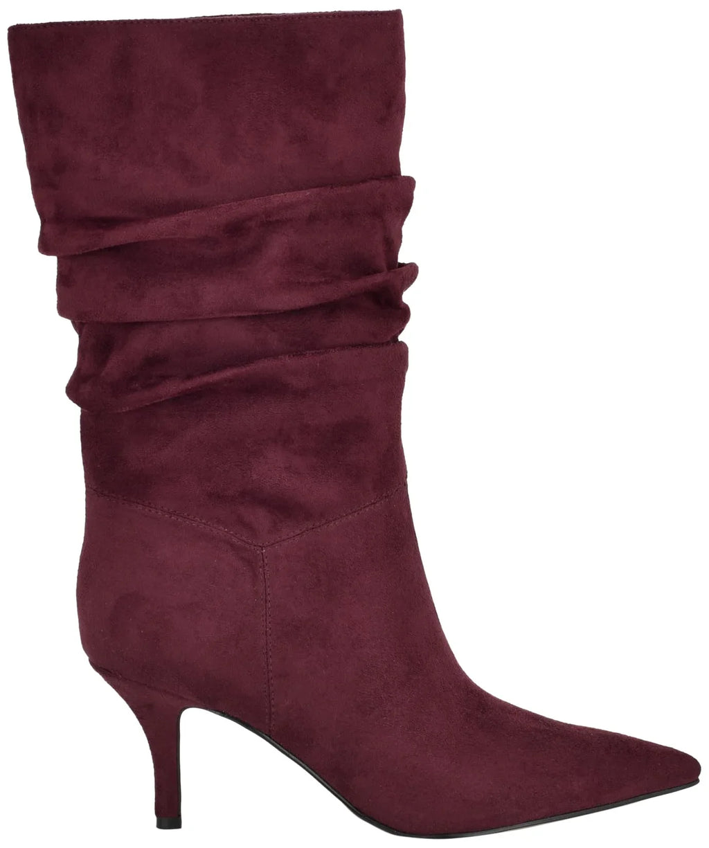 Calf Mid Stiletto West Wine 600 9, Mycki Women's Boot Heeled Nine