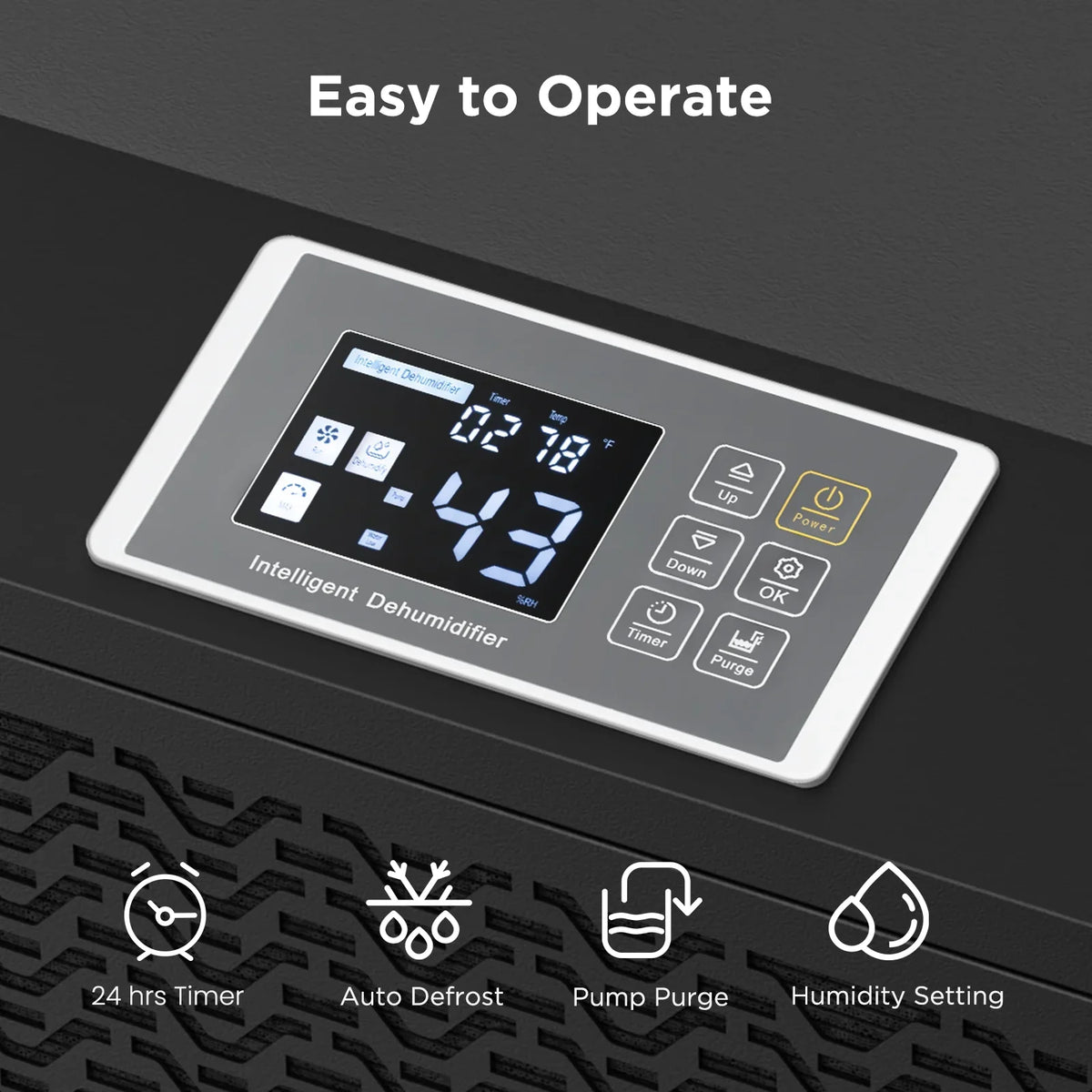 Defrost, Basements, up Site, Sq Drain with for Ft Dehumidifier Moiswell Pump 7,500 to - Auto and for Industrial Hose Spaces Damage Starting Unit Memory Water 170 Commercial - Ideal Large Pints