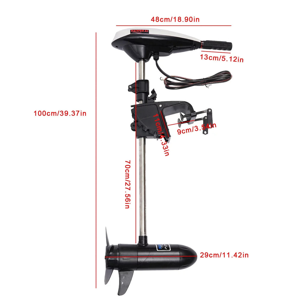 Engine 12V Fishing Trolling Boat Motor Motor Outboard Engine Kayak Electric
