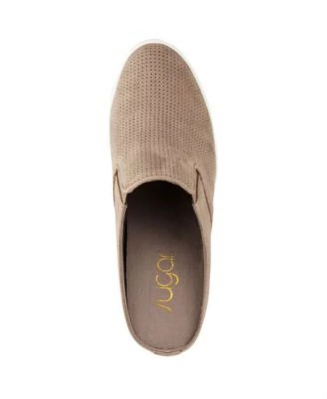 Slip Goring Toe Hidden Beige Cushioned M SUGAR On Sneakers Wedge 9 Kallie Womens Athletic Sides Almond On Heel