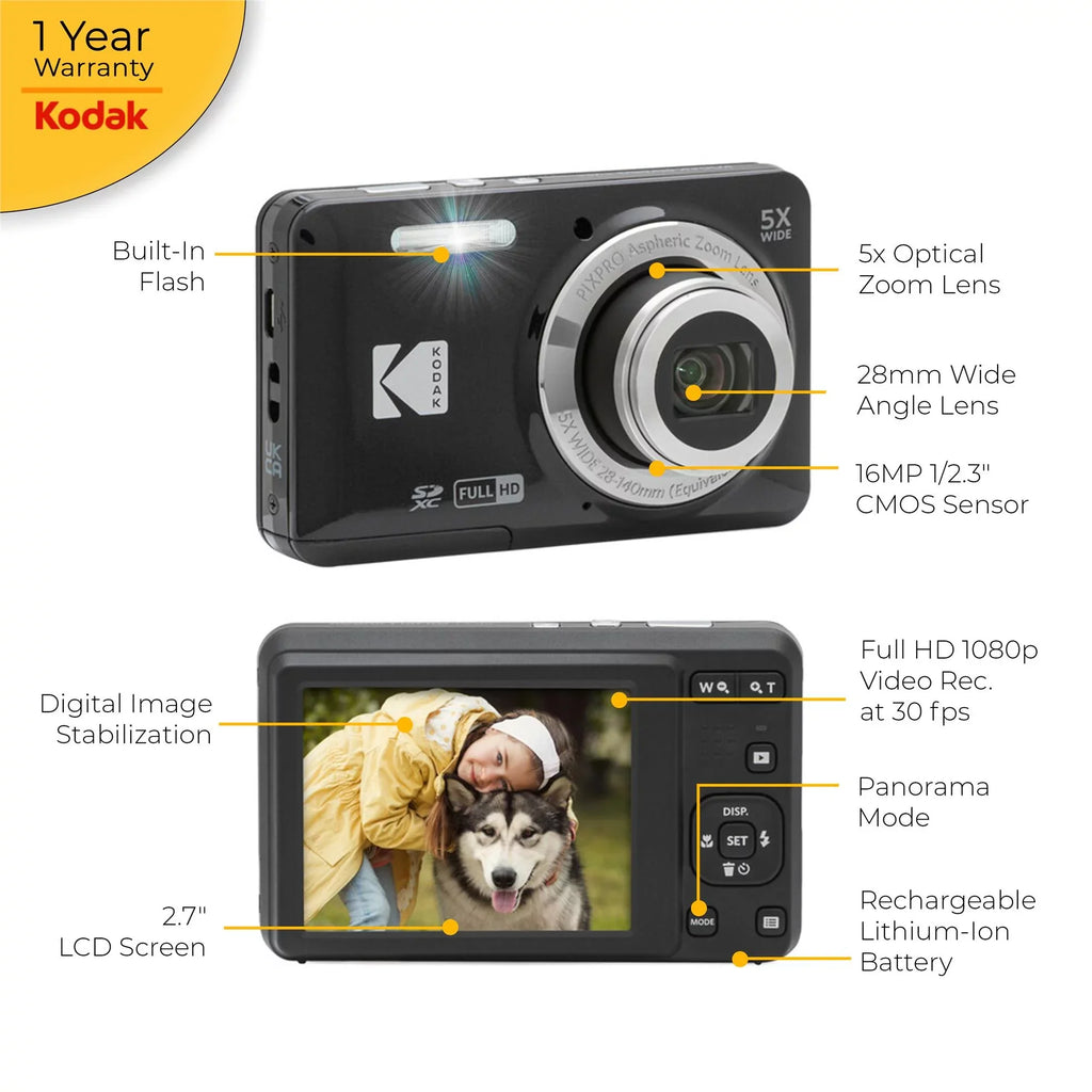 Digital + Camera PIXPRO Accessories Kodak FZ55 (Black)