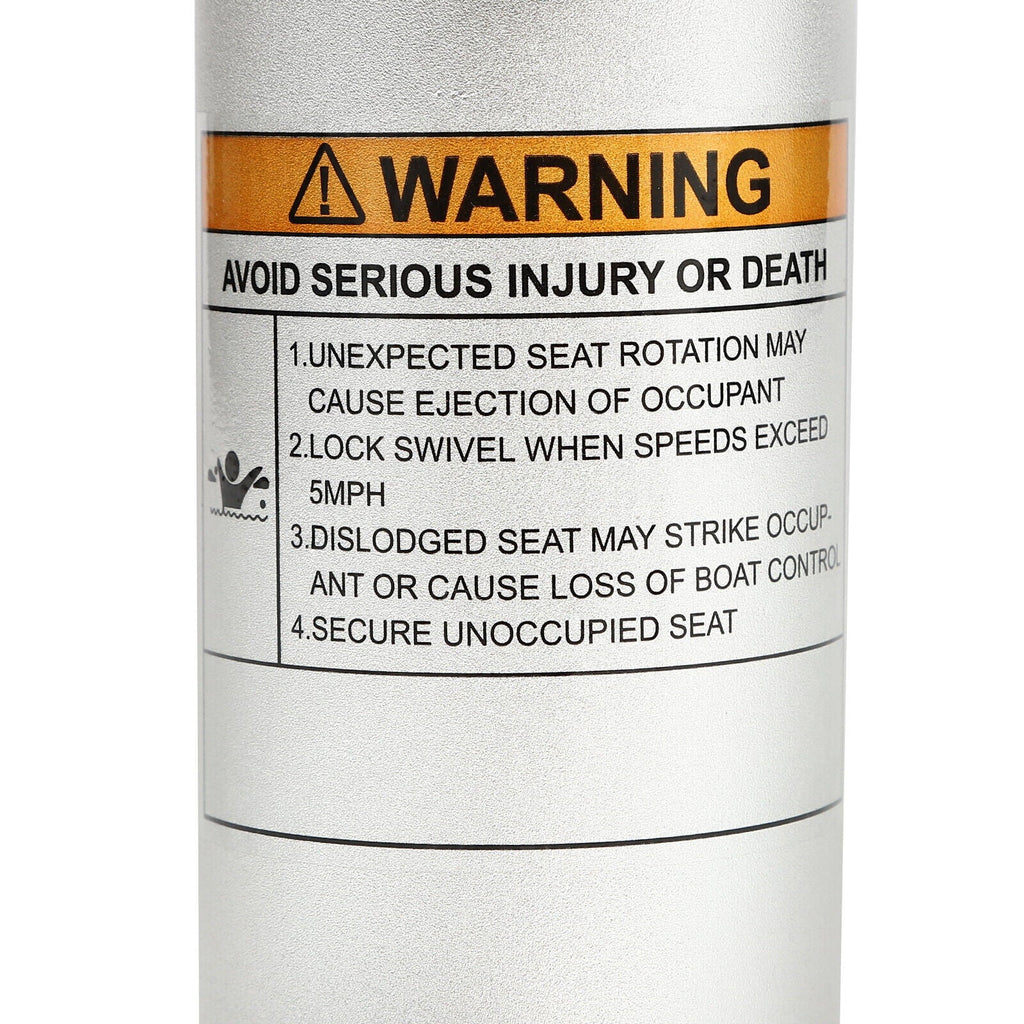 Boat Aluminum Height Boat Base Chair Slide Adjustable Alloy Pedestal with Seat
