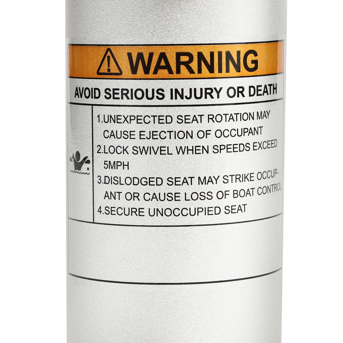 Boat Aluminum Height Boat Base Chair Slide Adjustable Alloy Pedestal with Seat