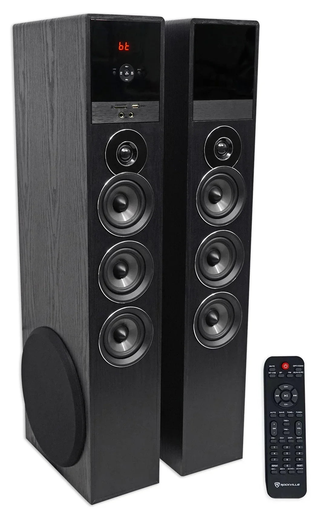 Speaker Tower Smart Home Theater TV-Black System Sony w/Sub Television For