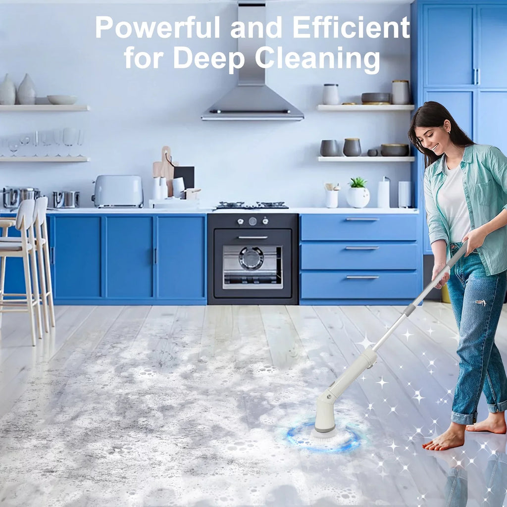 Scrubber, Bathroom Tile, Brush, Spin Bathtub, Replaceable Electric Cleaning Fixdono Scrubber 6 Cordless Cleaning for Floor Heads