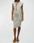 8 Shirtdress, Beard White Women's Army Veronica Ruched