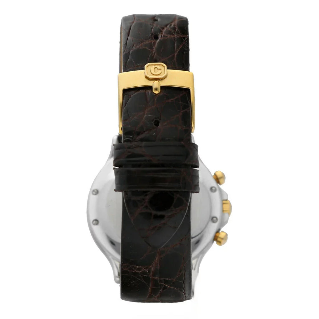 Men's Watch Gold/Steel Quartz W/B Chronograph Chopard Classic 18K Two 8144 Tone