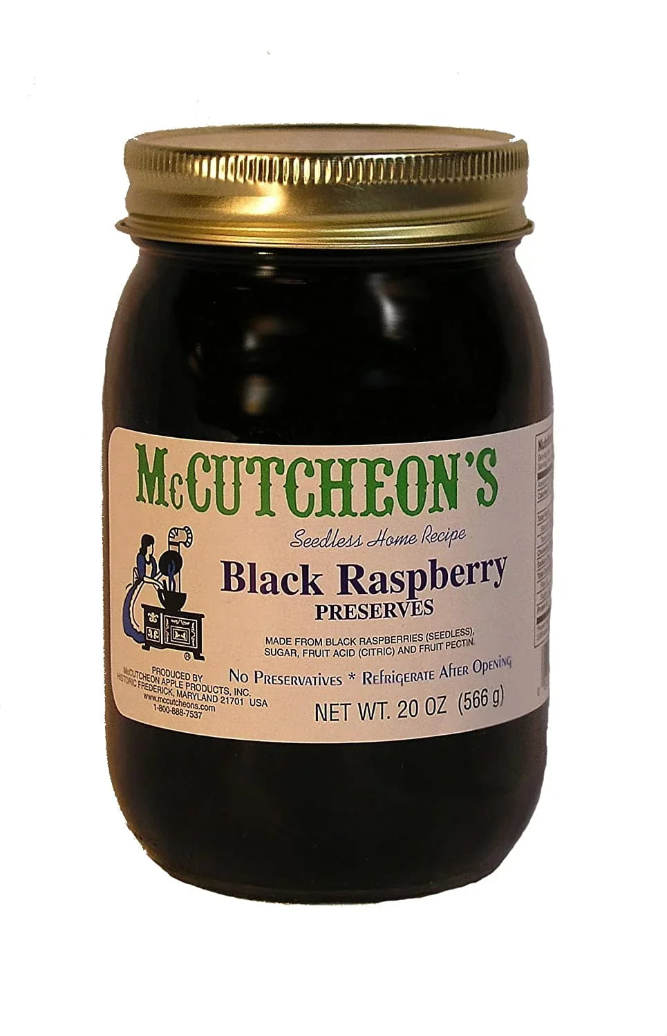 Raspberry 20 Preserves Black McCutcheons oz